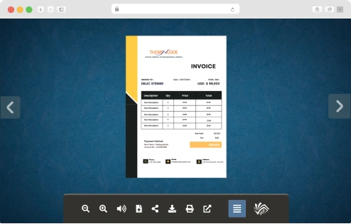 Invoice Flipbook