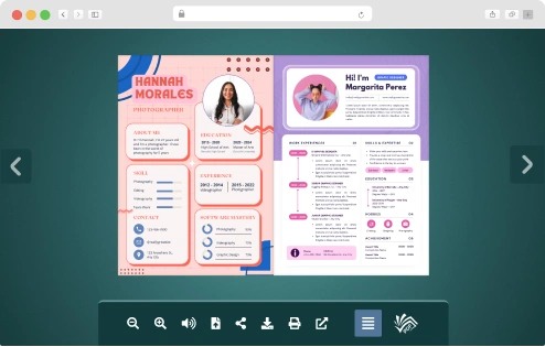 Resume PDF Flipbook