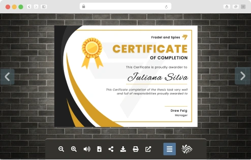Certificate FlipBook
