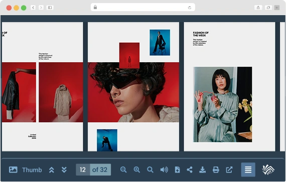 Horizontal Scrolling PDF Viewer