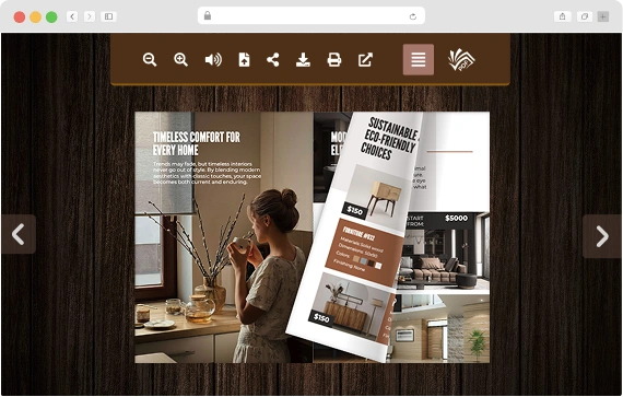Top Center Toolbar PDF Viewer