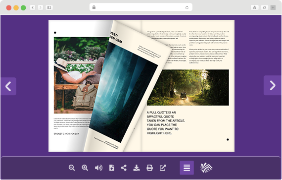Louis Purple Theme PDF Viewer 