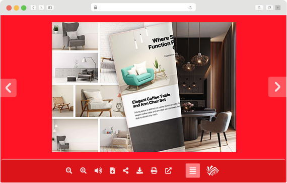 Smart Red Theme PDF Viewer