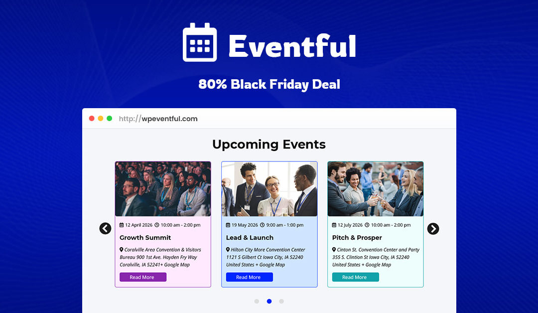 Eventful – Event Showcase Addon for The Events Calendar