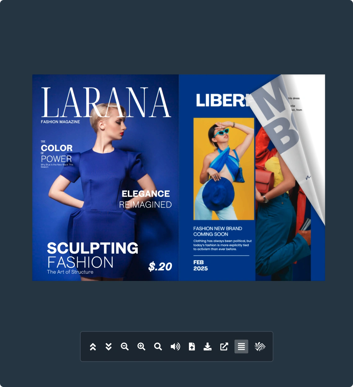 Midnight Calm Color Scheme PDF Viewer 