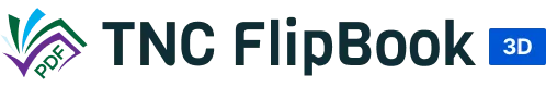 TNO FlipBook logo with a blue 3D badge on the right