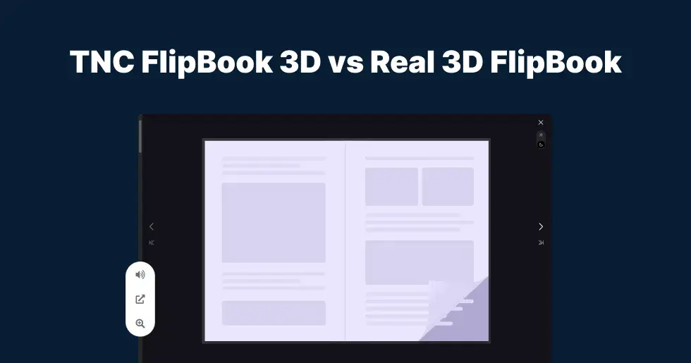 TNC FlipBook 3D vs Real 3D