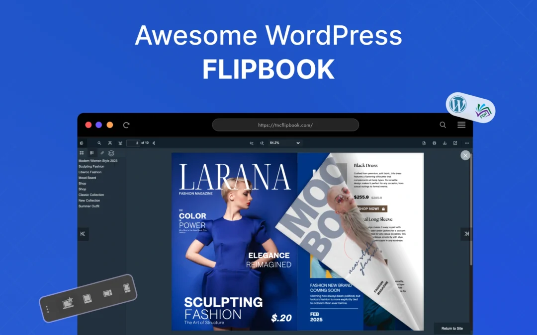 Flip Your PDFs Into Awesome Flipbooks on your WordPress site