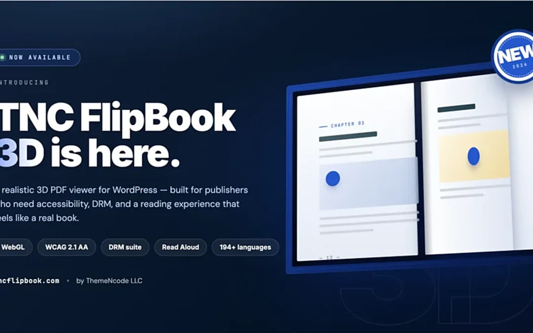 TNC FlipBook 3D Is Here: Realistic 3D PDF Viewer for WordPress